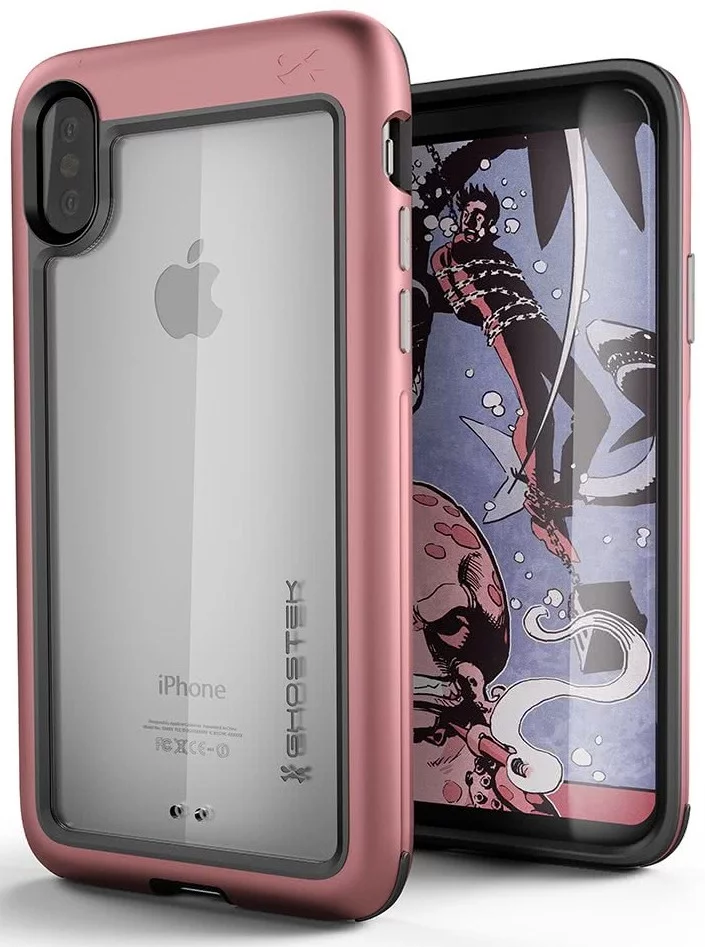 Maska Ghostek - iPhone X/XS Case Atomic Slim Series, Pink (GHOCAS655)