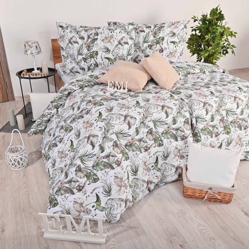 Pamučna posteljina Amazonia EMI, Standardni krevet za jednu osobu uključuje 1x 140x200 + 1x 70x90