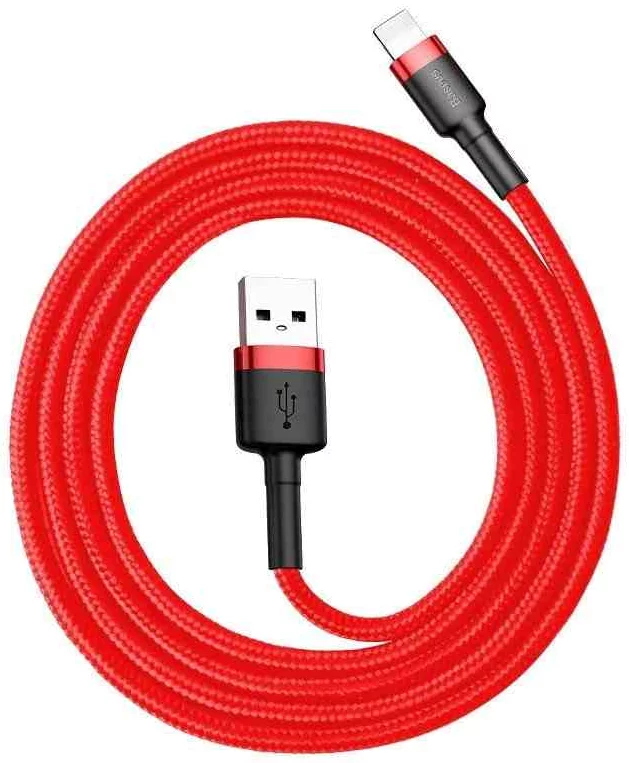 Kabel Baseus Cafule USB Lightning Cable 2,4A 0,5m (Red)