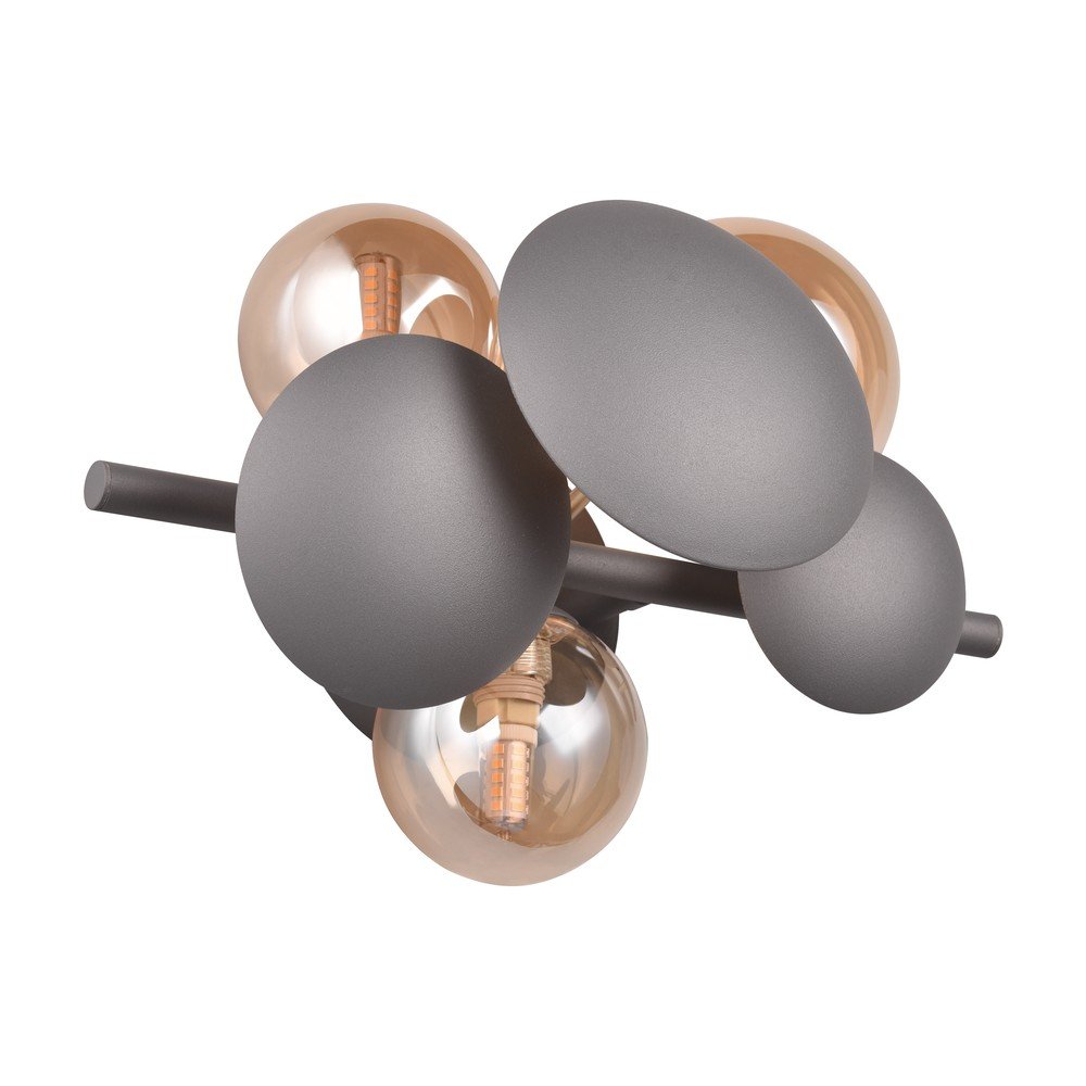 Siva/u zlatnoj boji zidna lampa Bubble – Trio Select