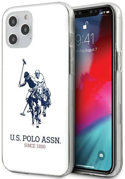 Maska US Polo USHCP12LTPUHRWH iPhone 12 Pro Max 6,7" white Shiny Big Logo (USHCP12LTPUHRWH)