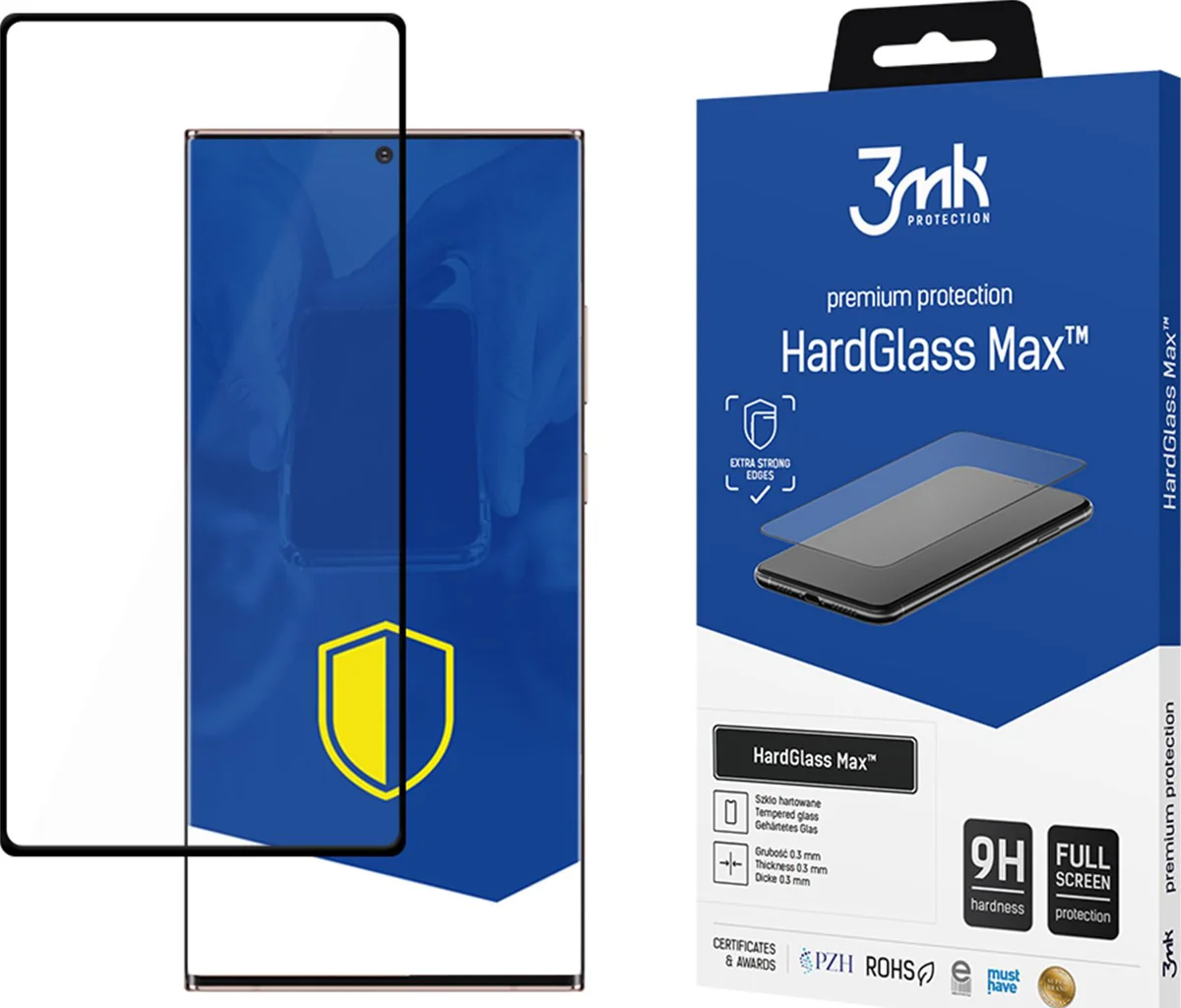 Zaštitno staklo 3MK HardGlass Max Samsung N986 Note 20 Ultra black, FullScreen Glass FingerPrint 