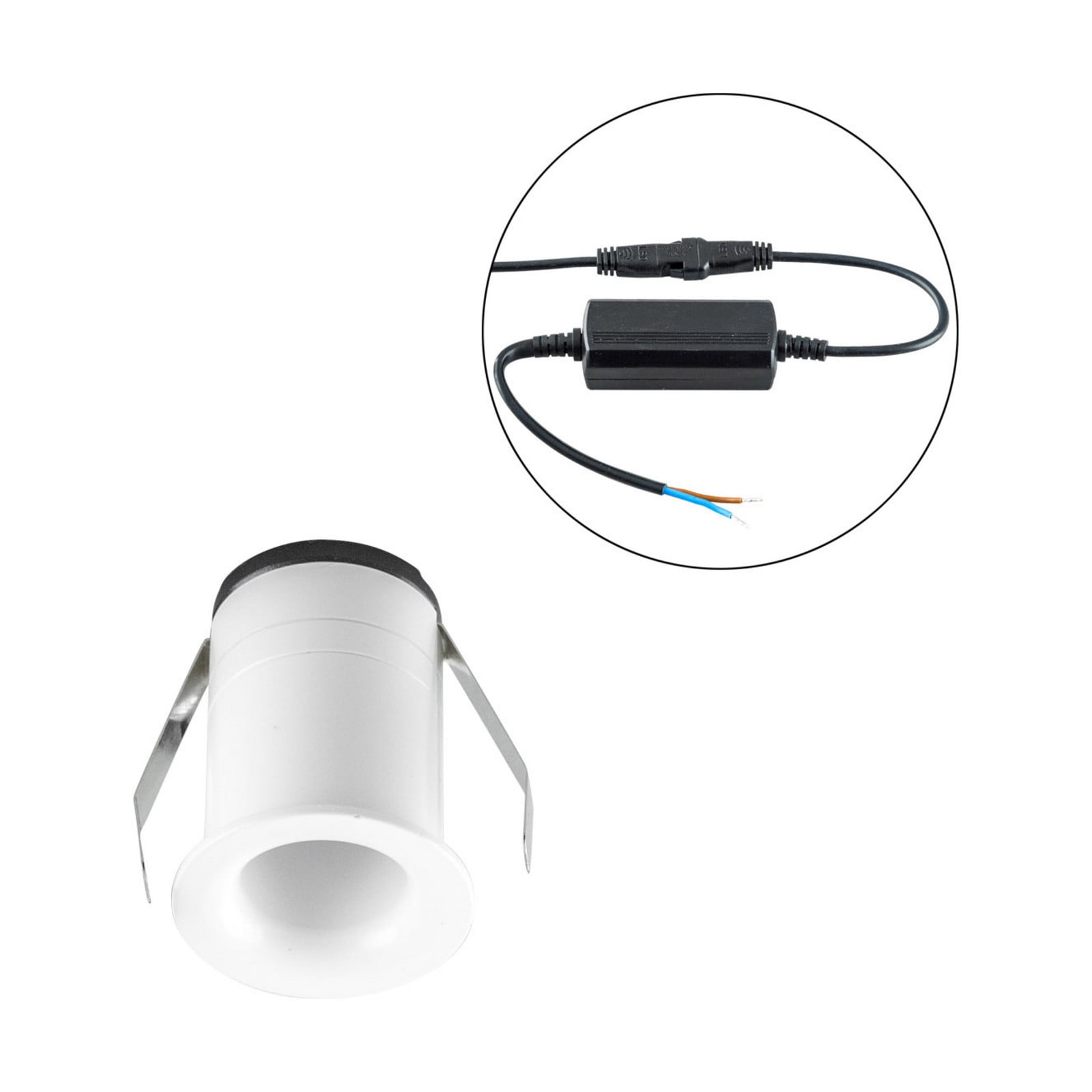 EVN Noblendo LED ugradbena stropna svjetiljka bijela Ø 3,5 cm