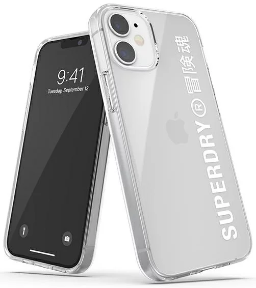 Maska SuperDry Snap iPhone 12 mini Clear Case White (42593)