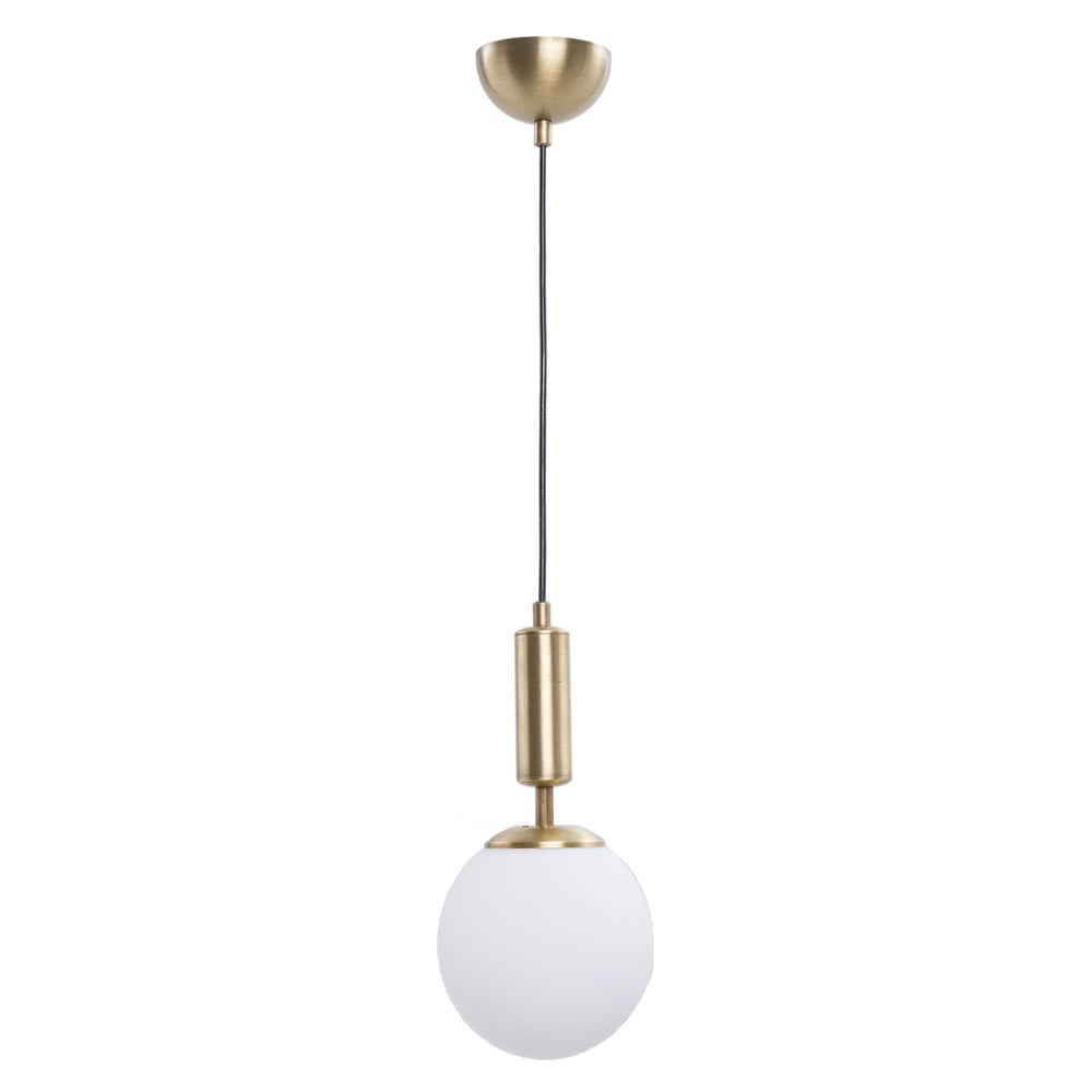 Bijela/u zlatnoj boji viseća svjetiljka sa staklenim sjenilom ø 15 cm Monera – Squid Lighting