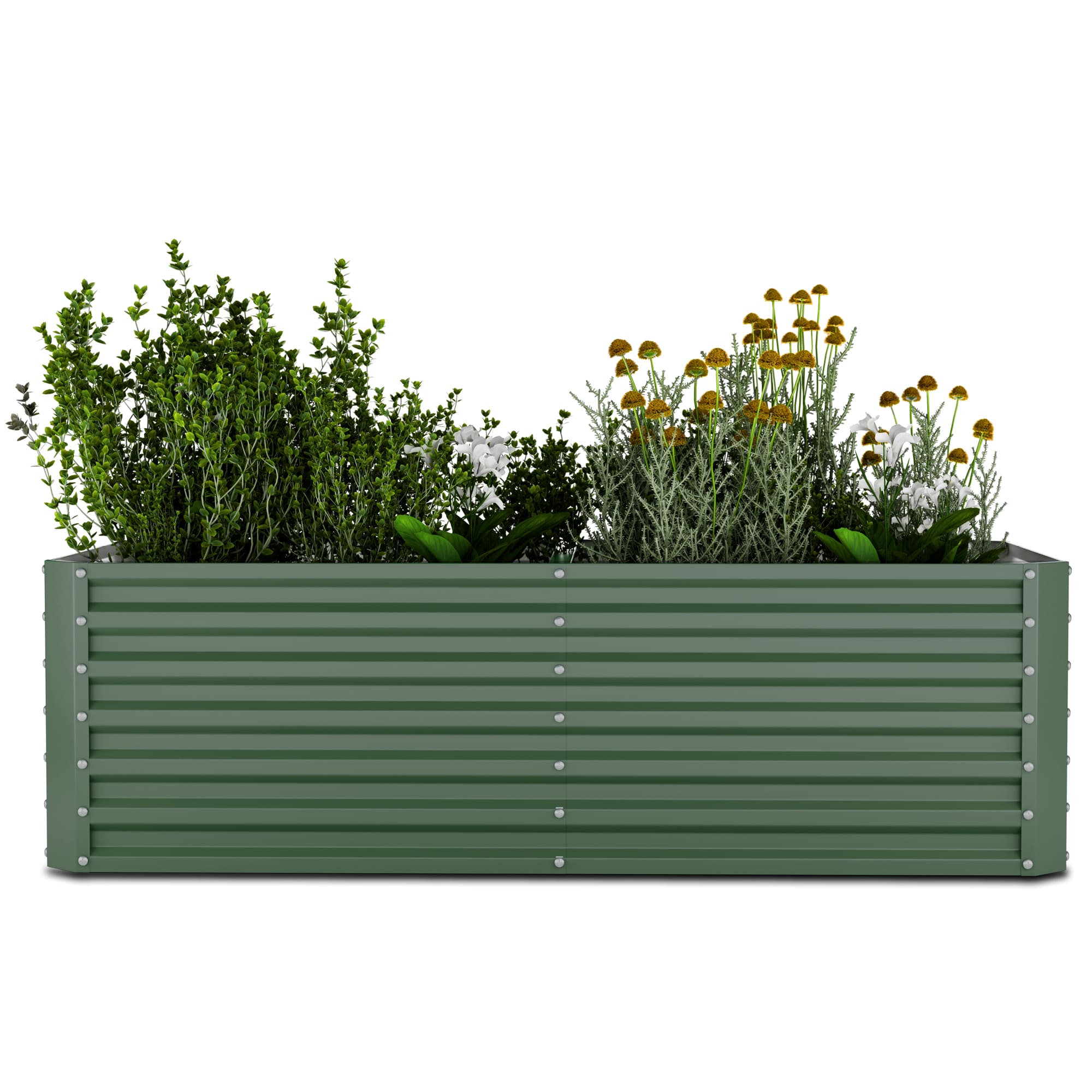 Blumfeldt High Grow Ravni podignuti krevet, 1200 L, Ergonomski, Otporan na vremenske uvjete, Otvorena baza