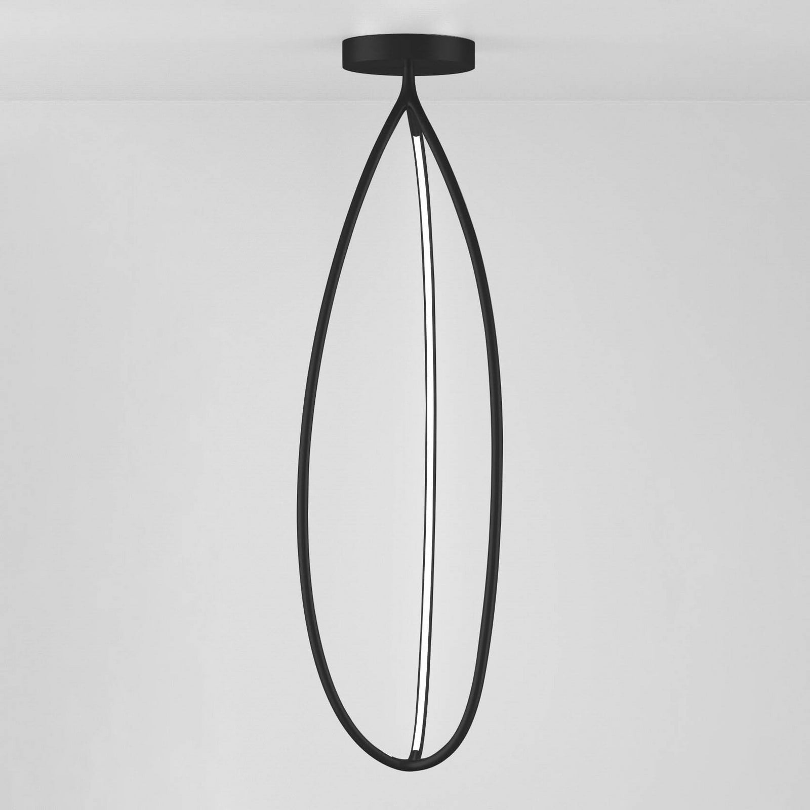 Artemide Arrival stropna svjetiljka, App, crna, 130cm