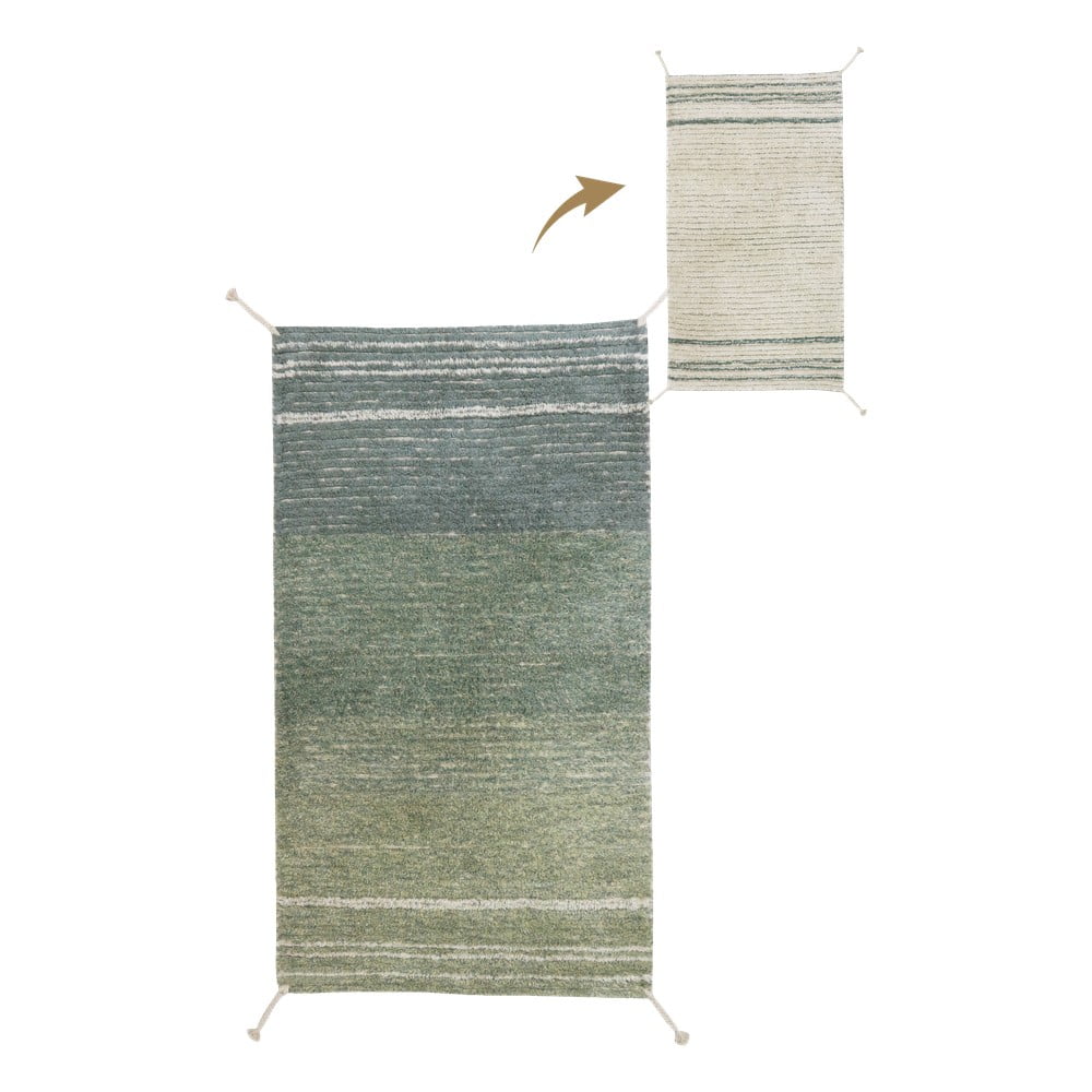 Zeleni/plavi pamučan tepih 80x140 cm Twin Vintage – Lorena Canals