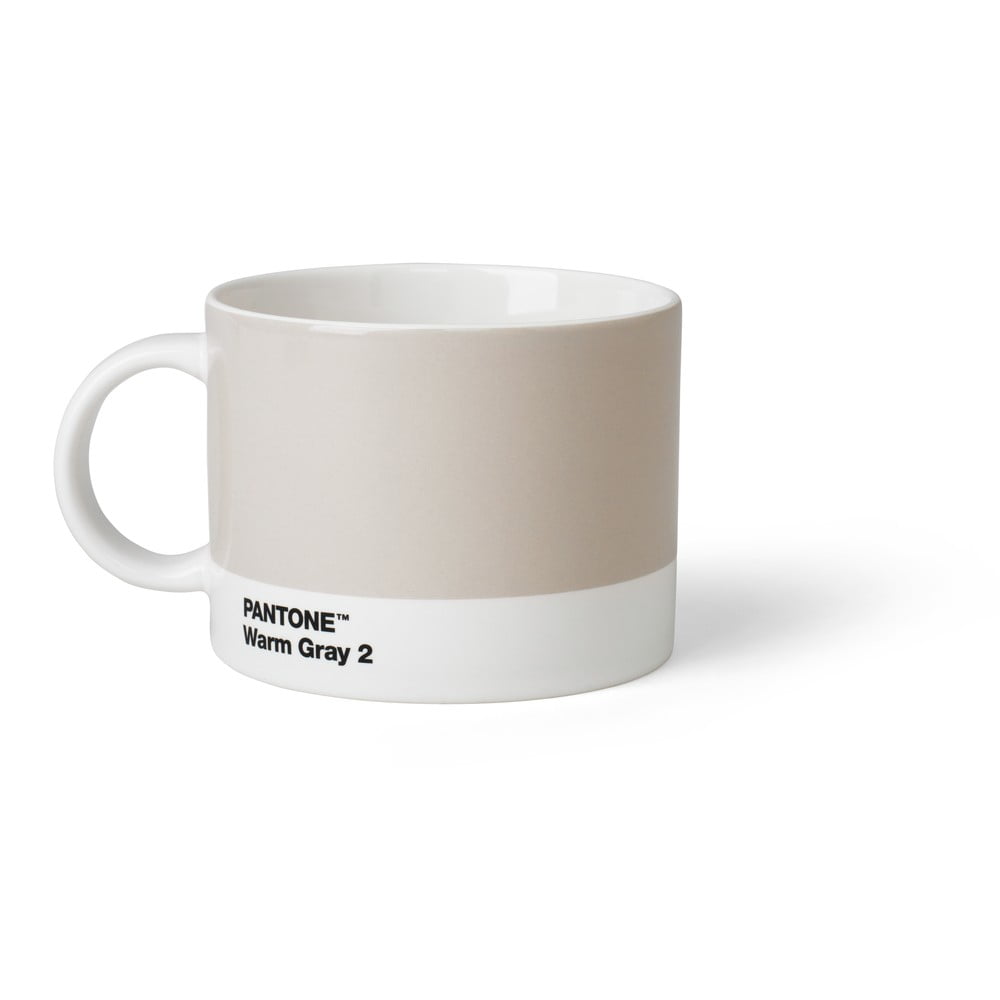 Bijelo-siva keramička šalica 475 ml Warm Gray 2 – Pantone