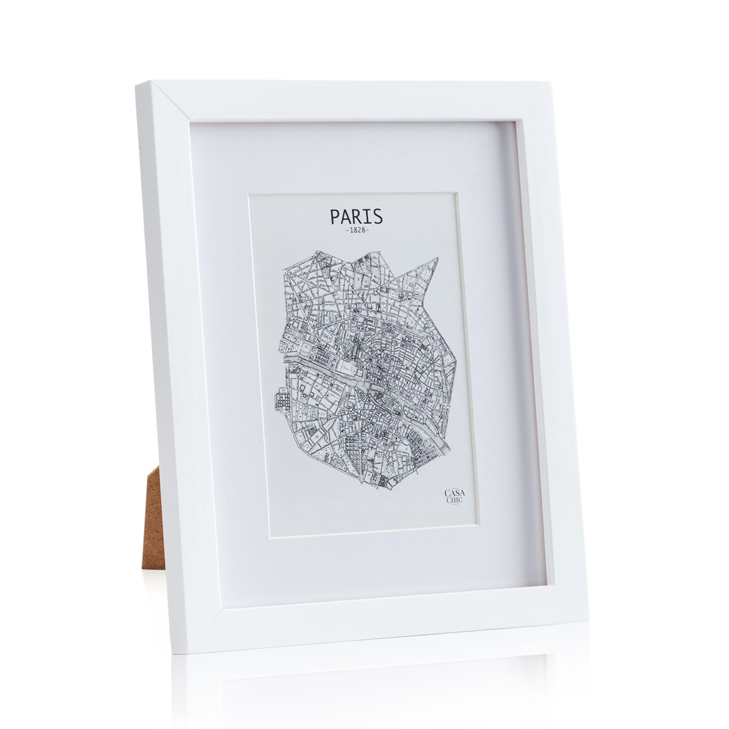 Casa Chic Everton, okvir za slike, pravokutni, fotografije 24,8 x 19,3 cm, nosač, staklo