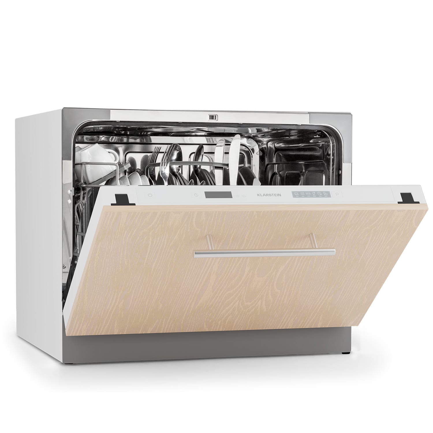 Klarstein Havasia UV 6 Secret, ugradbena perilica posuđa, UV svjetlo, 6 programa