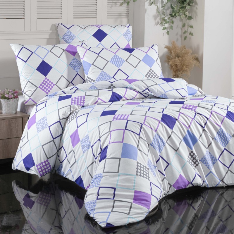 Pamučna posteljina Hali EMI, Francuski set1 200x220 + 2x (70x90)