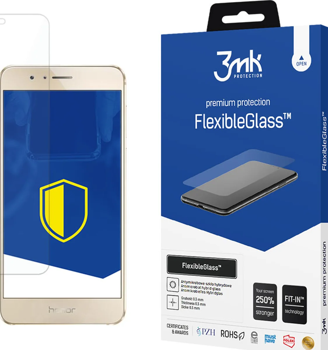 Zaštitno staklo 3MK FlexibleGlass Huawei Honor 8 Hybrid Glass