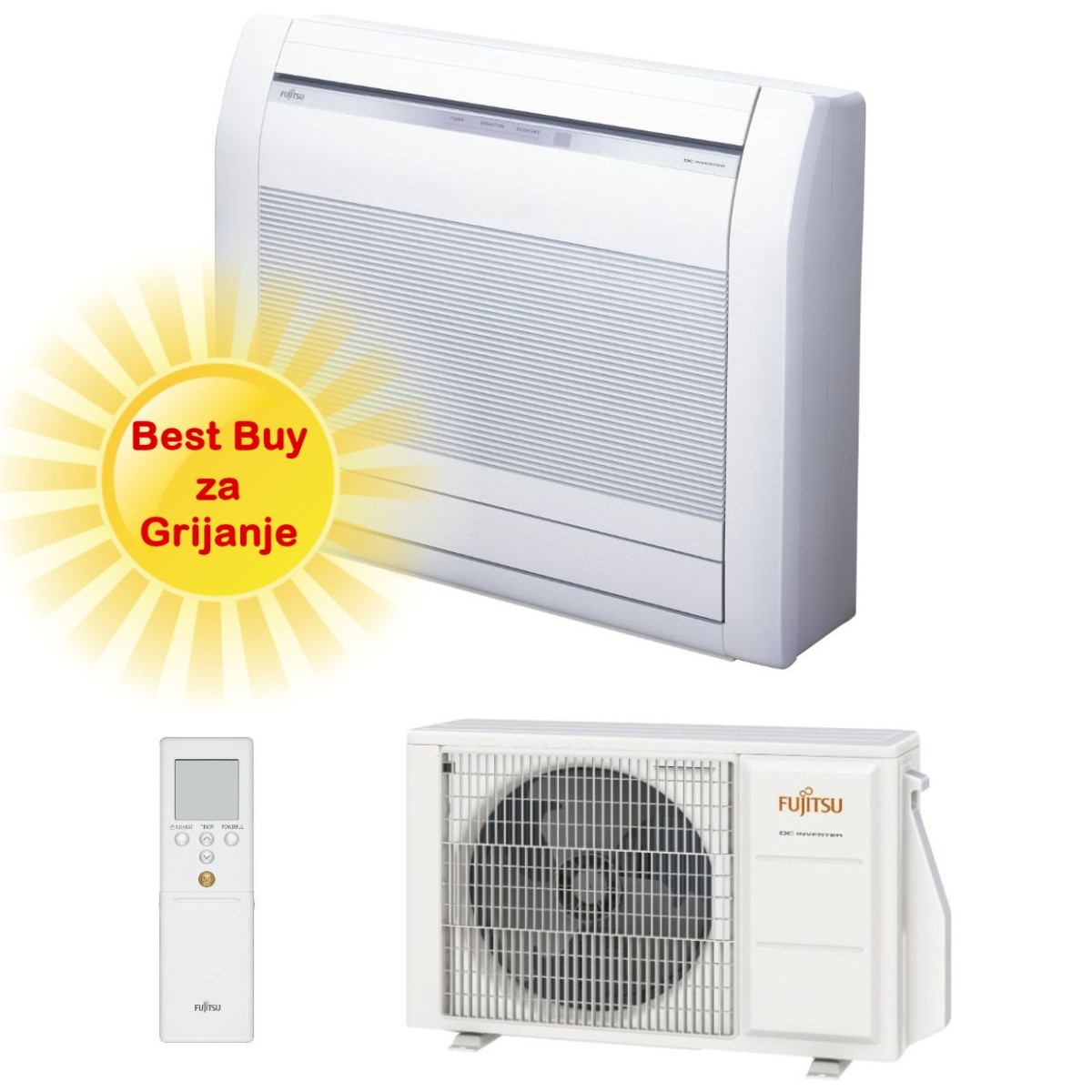 Fujitsu Klima Uređaj 3,5Kw Ageg12Kvca/Aoeg12Kvca