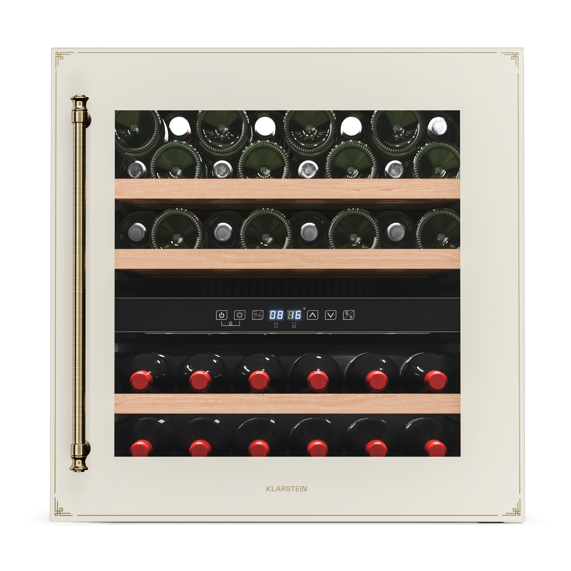 Klarstein Vinsider Victoria 36 hladnjak za vino, 36 boca, upravljanje na dodir, UV zaštita, LED, tihi rad, 3 police