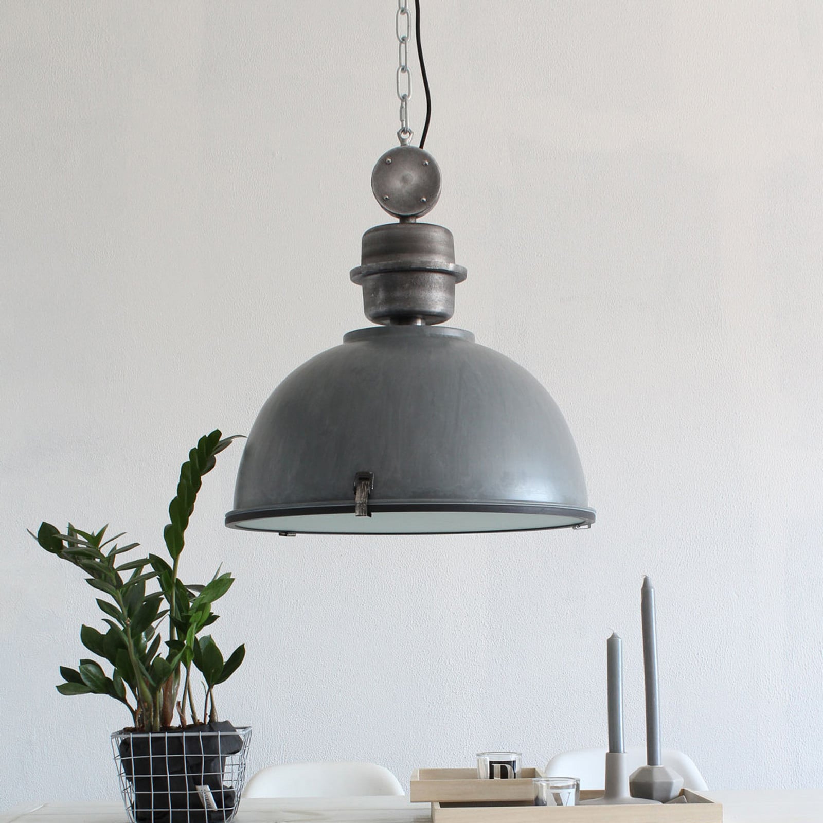 Bikkel viseća svjetiljka u sivoj boji, Ø 42 cm