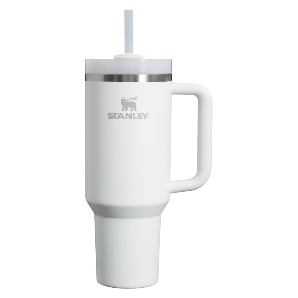 Bijela termosica od nehrđajućeg čelika sa slamkom 1,18 l Quencher H2.0 FlowState Tumbler Frost – Stanley