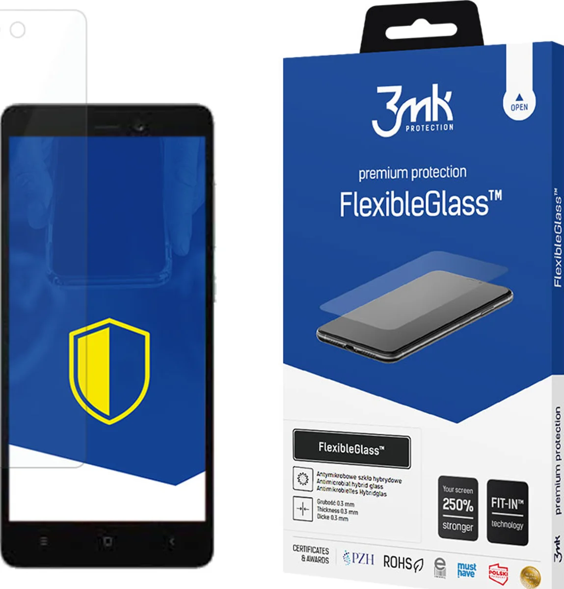 Zaštitno staklo 3MK FlexibleGlass Xiaomi Redmi 3s Hybrid Glass