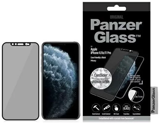 Zaštitno staklo PanzerGlass iPhone X/Xs/11 Pro - Dual Privacy Embellished with crystals from Swarovski