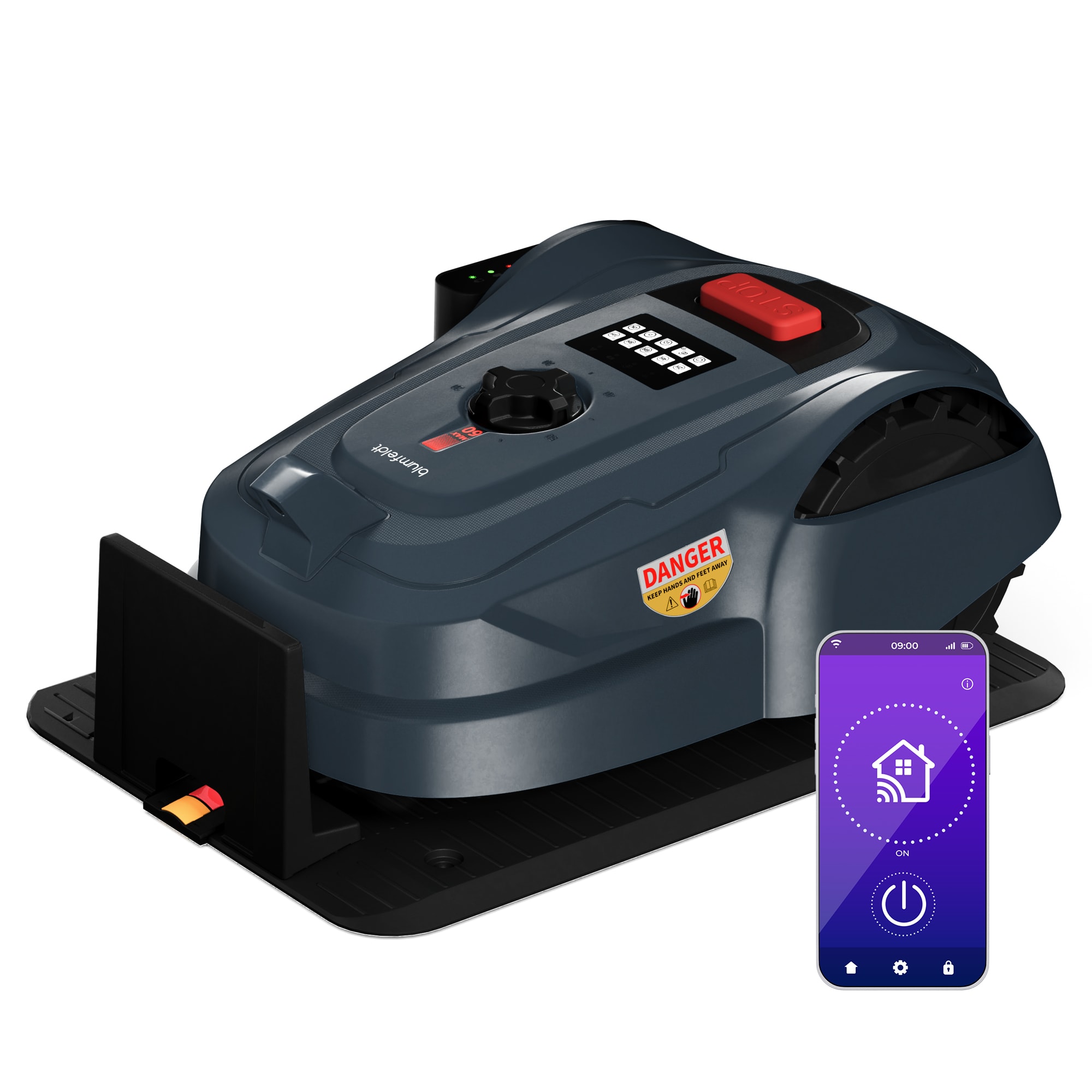 Blumfeldt Robotska kosilica GrassConnect, Njega travnjaka do 1000 m², Kontrola putem aplikacije