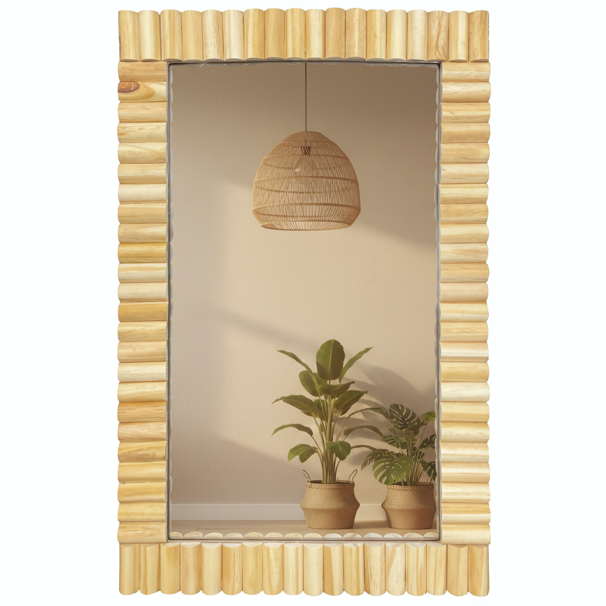 ZIDNO OGLEDALO BOHO 55CM KLNA-MR01