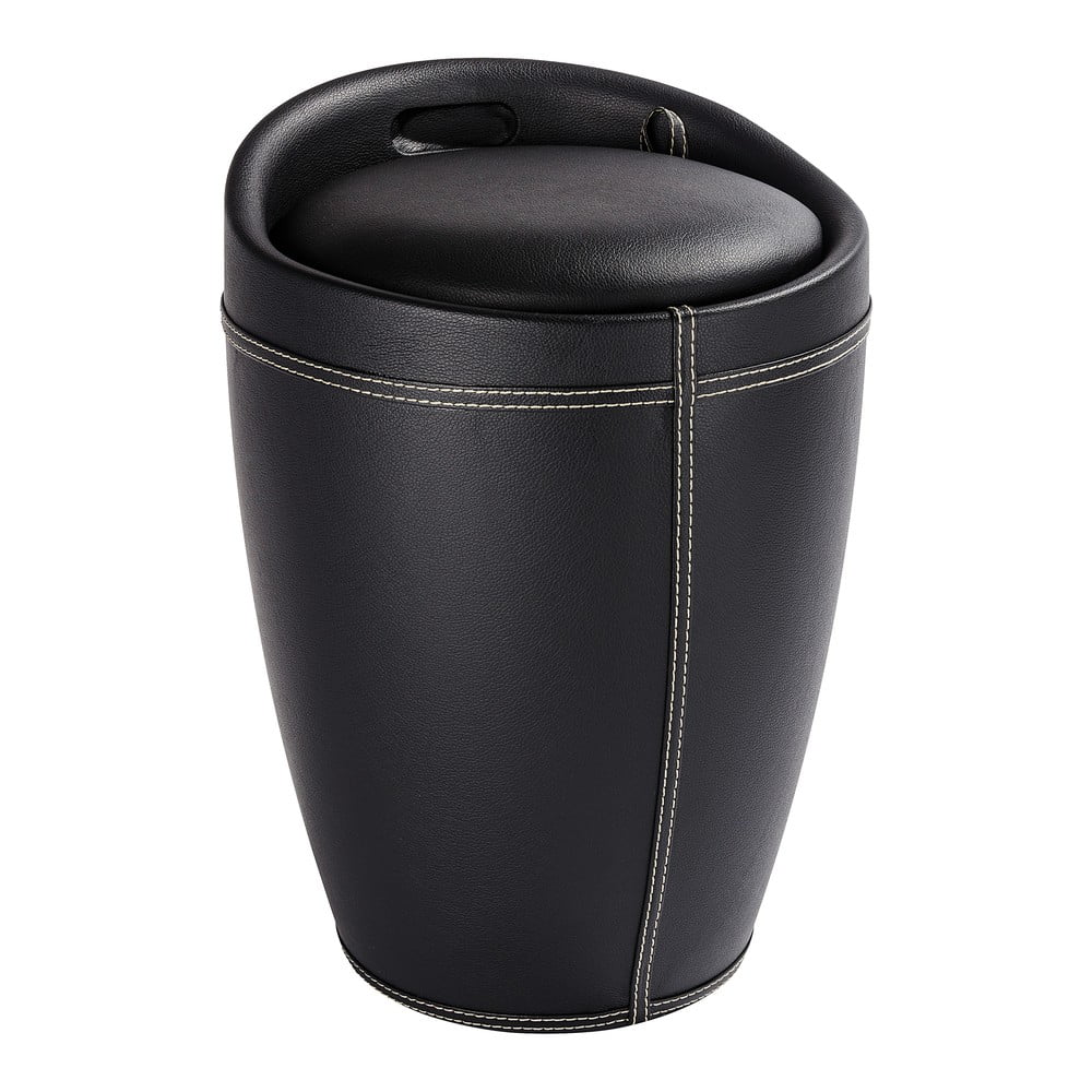 Crna korpa za veš i stolica 2u1, Wenkoo Candy Look, 20 l