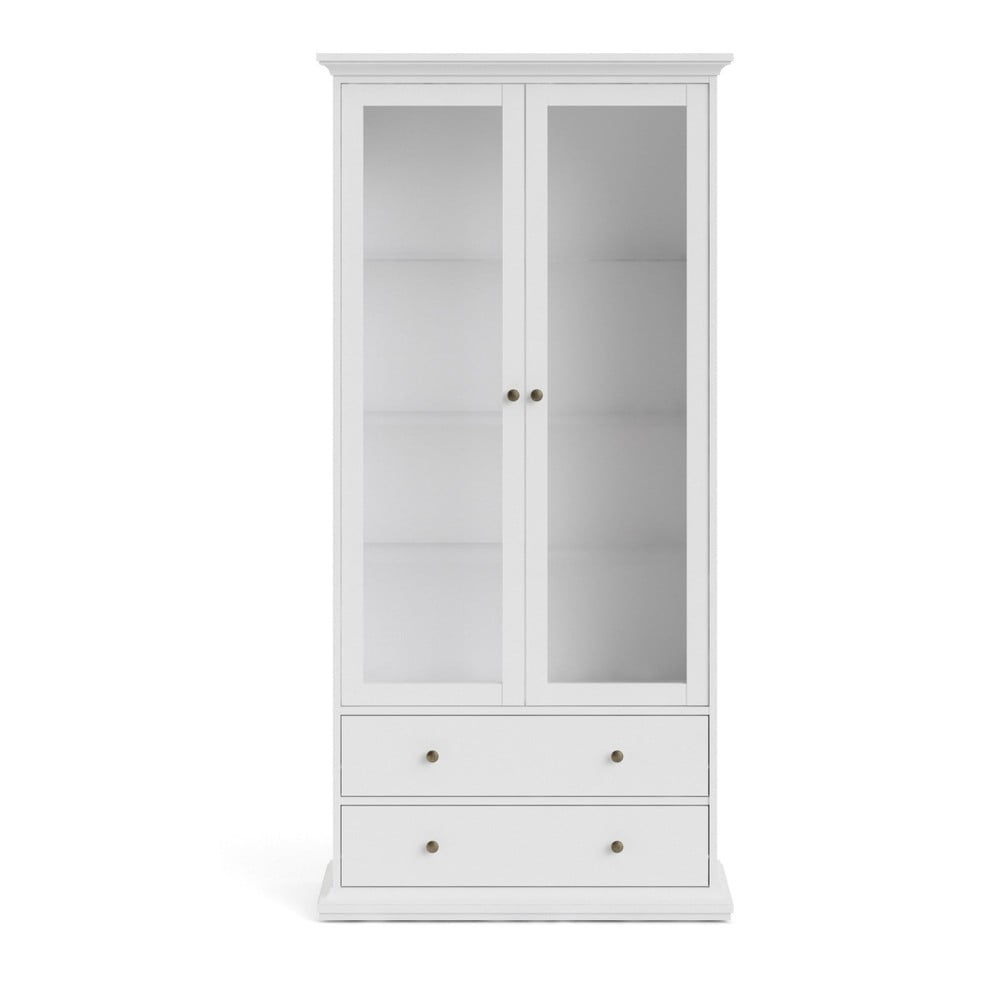 Bijela vitrina 96x201 cm Paris – Tvilum