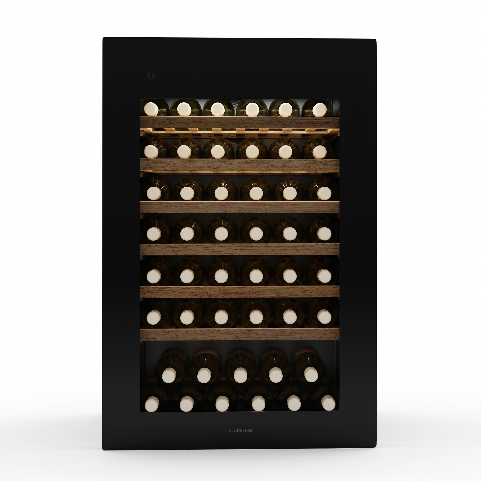 Klarstein Rhone 59 Uno hladnjak za vino, 59 boca, LED kontrola, pritiskom na otvaranje, tihi