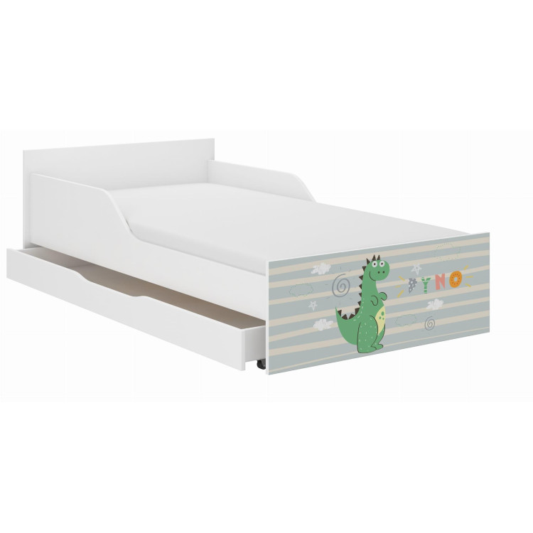 Dječji krevet PUFF s ladicom - 160x80 DINOSAURUS