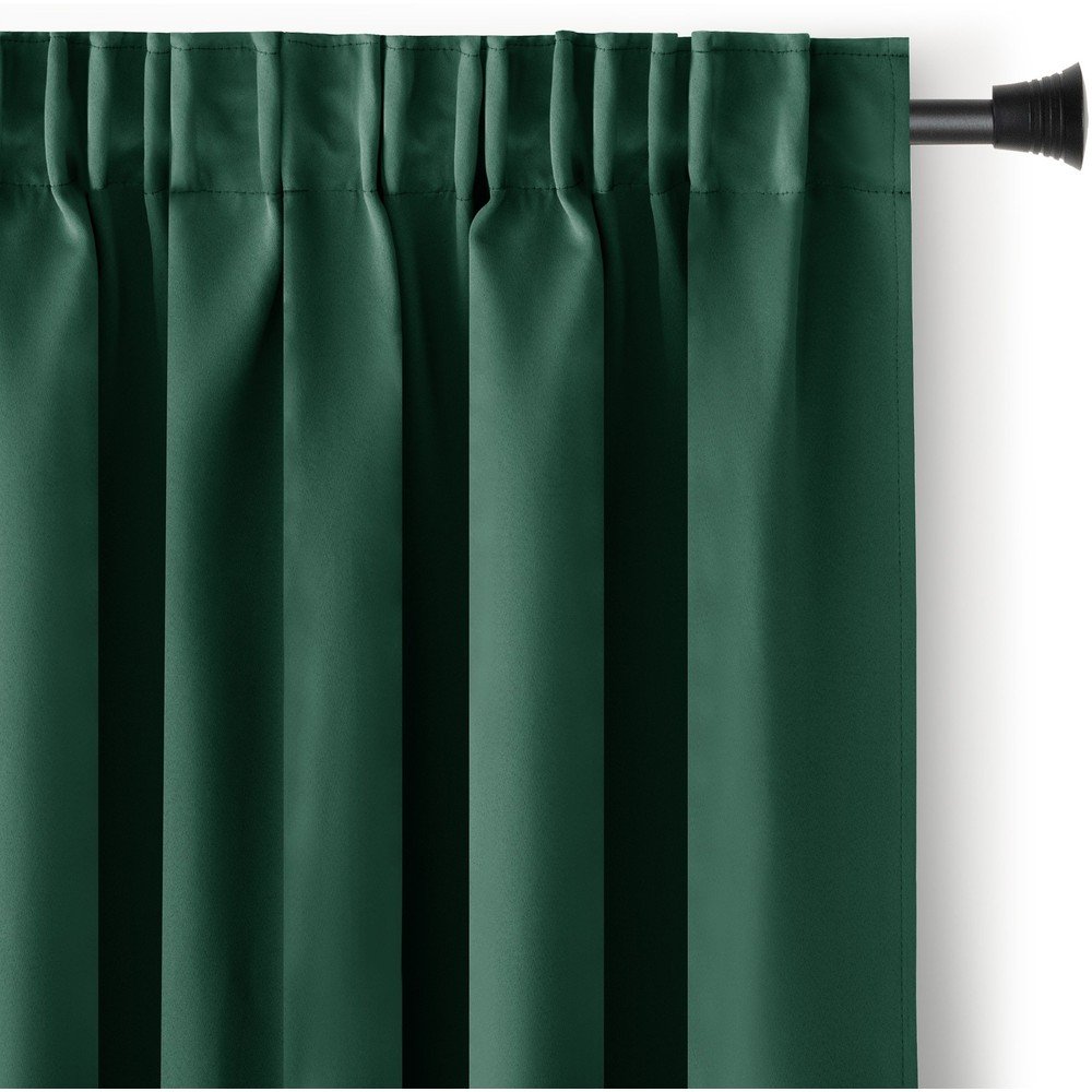 Tamno zelena zavjesa za djelomično zamračenje 200x245 cm Kierra – Restilo