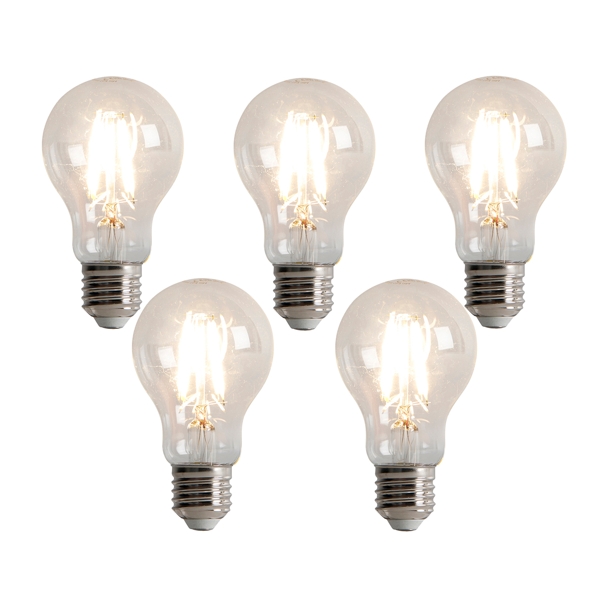 Set od 5 E27 3-stupanjskih prigušivih LED žarulja A60 5W 500lm 2700K