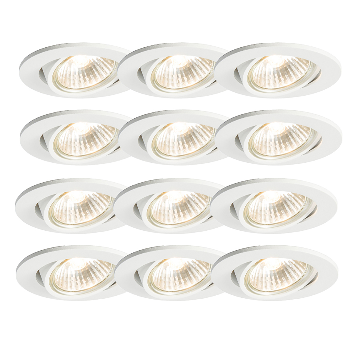 Set od 12 ugrađenih reflektora bijeli nagibni - Cisco