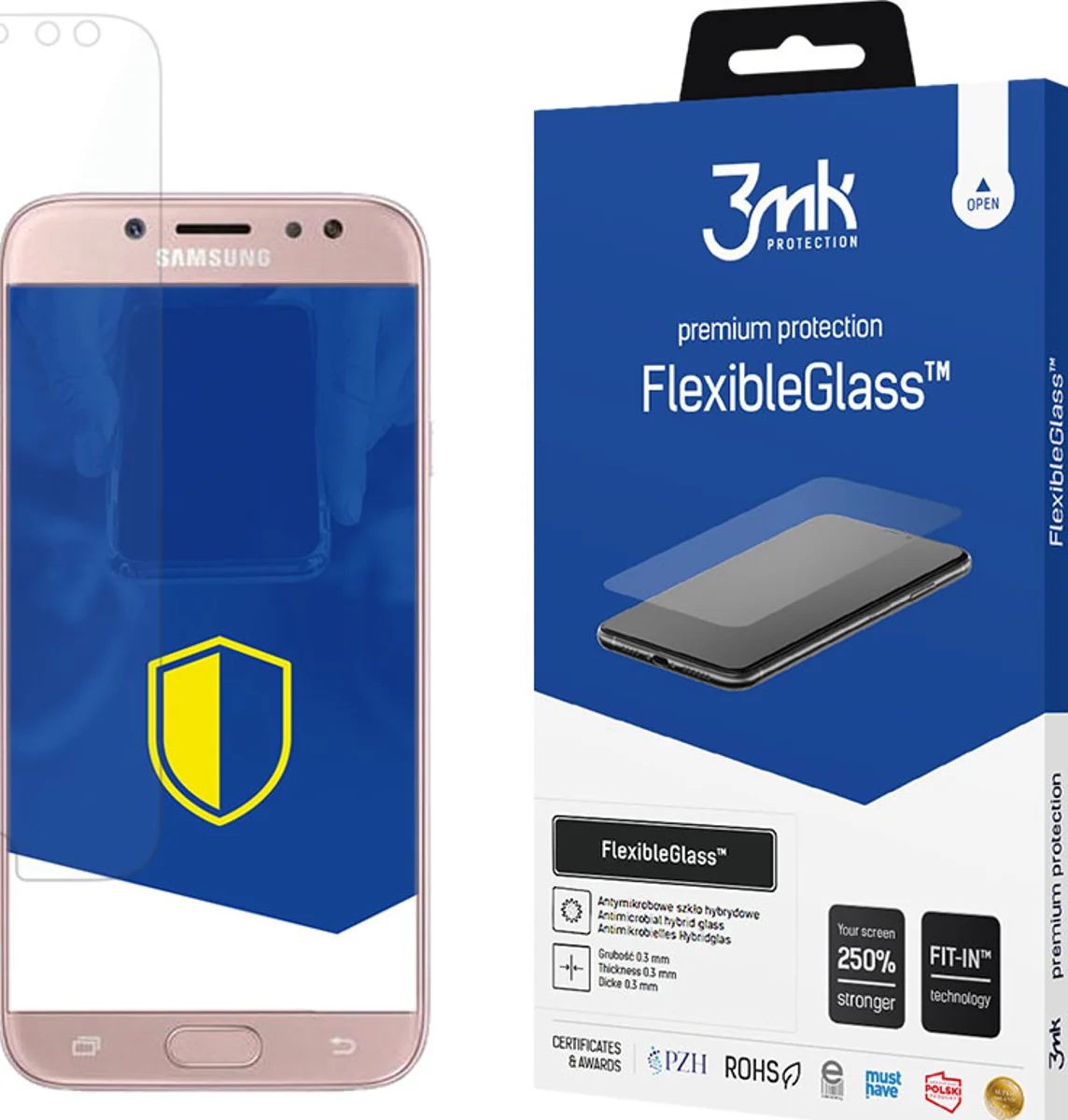 Zaštitno staklo 3MK FlexibleGlass Samsung J7 J730 2017 Hybrid Glass