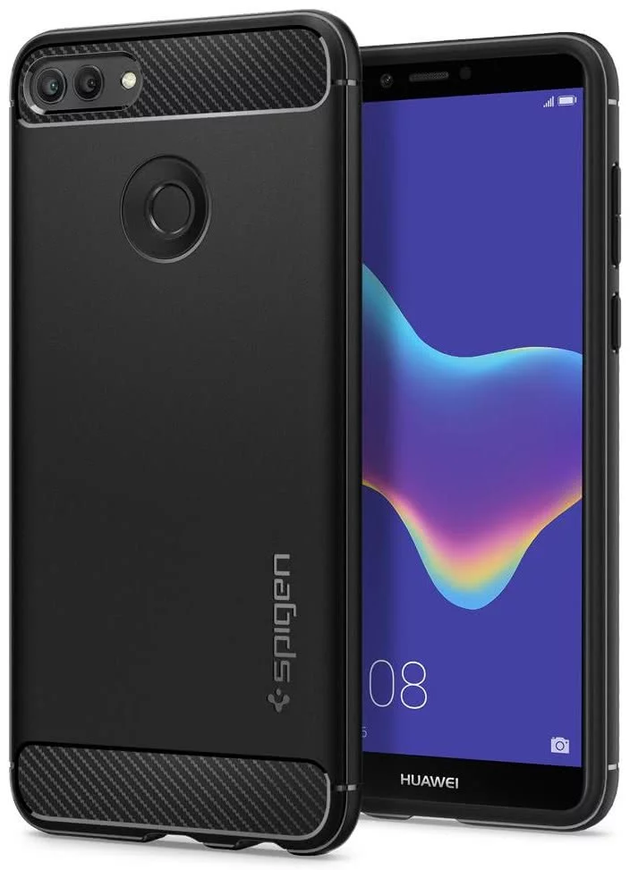 Maska SPIGEN - Huawei Y9 2018 Case Rugged Armor Black (L31CS24385)