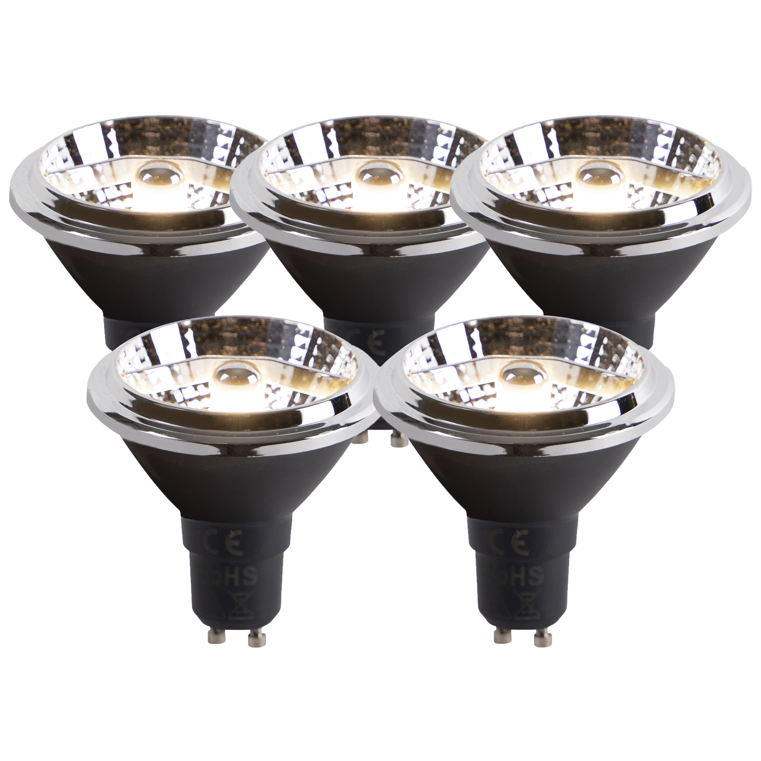 Set od 5 GU10 LED žarulja AR70 6W 380lm 3000K