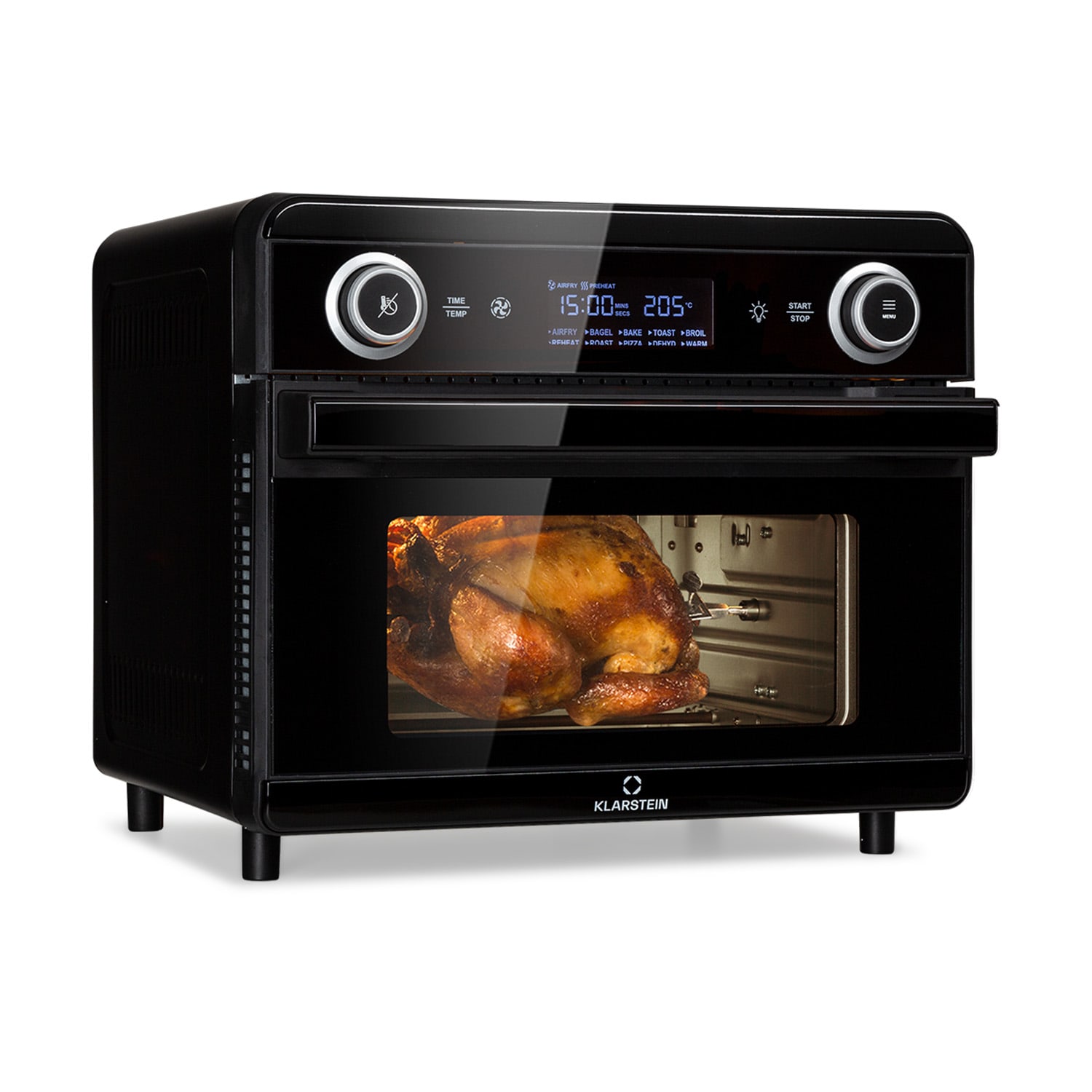 Klarstein AeroVital Jumbo 3-u-1, friteza na vrući zrak, toster, dehidrator, 1550 W, 18 litara