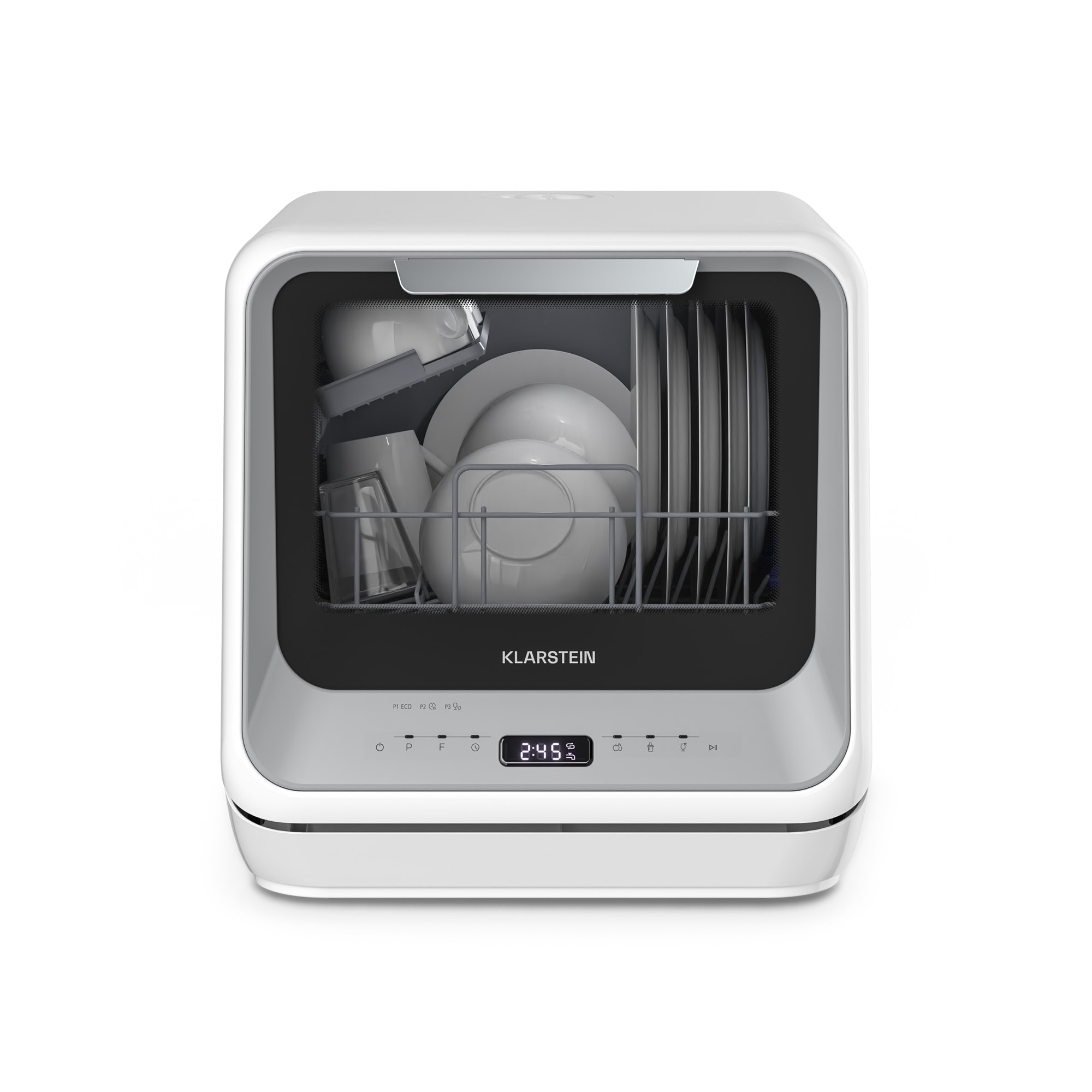 Klarstein Amazonia, Mini perilica posuđa, Kompaktna, 7 programa, Prijenosna