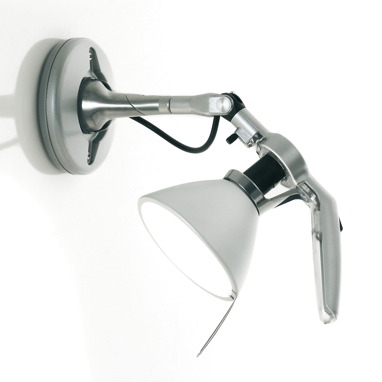 Luceplan Fortebraccio zidni spot Ø 11 cm, aluminij