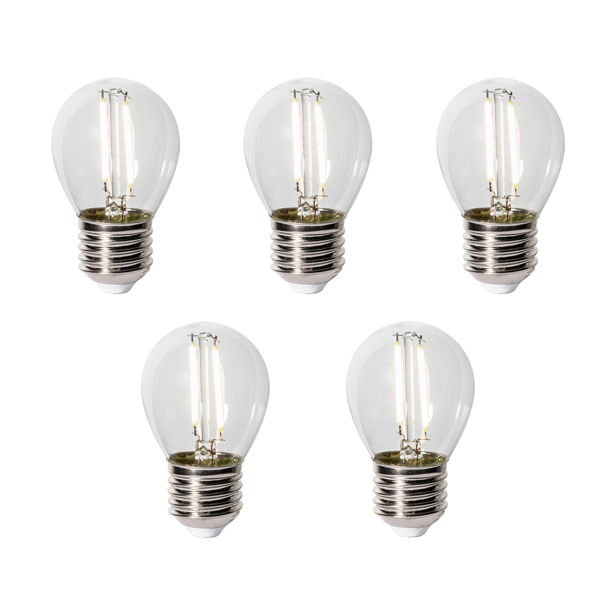 Set od 5 E27 LED žarulja P45 senzor sumraka 3W 250 lm 3000K