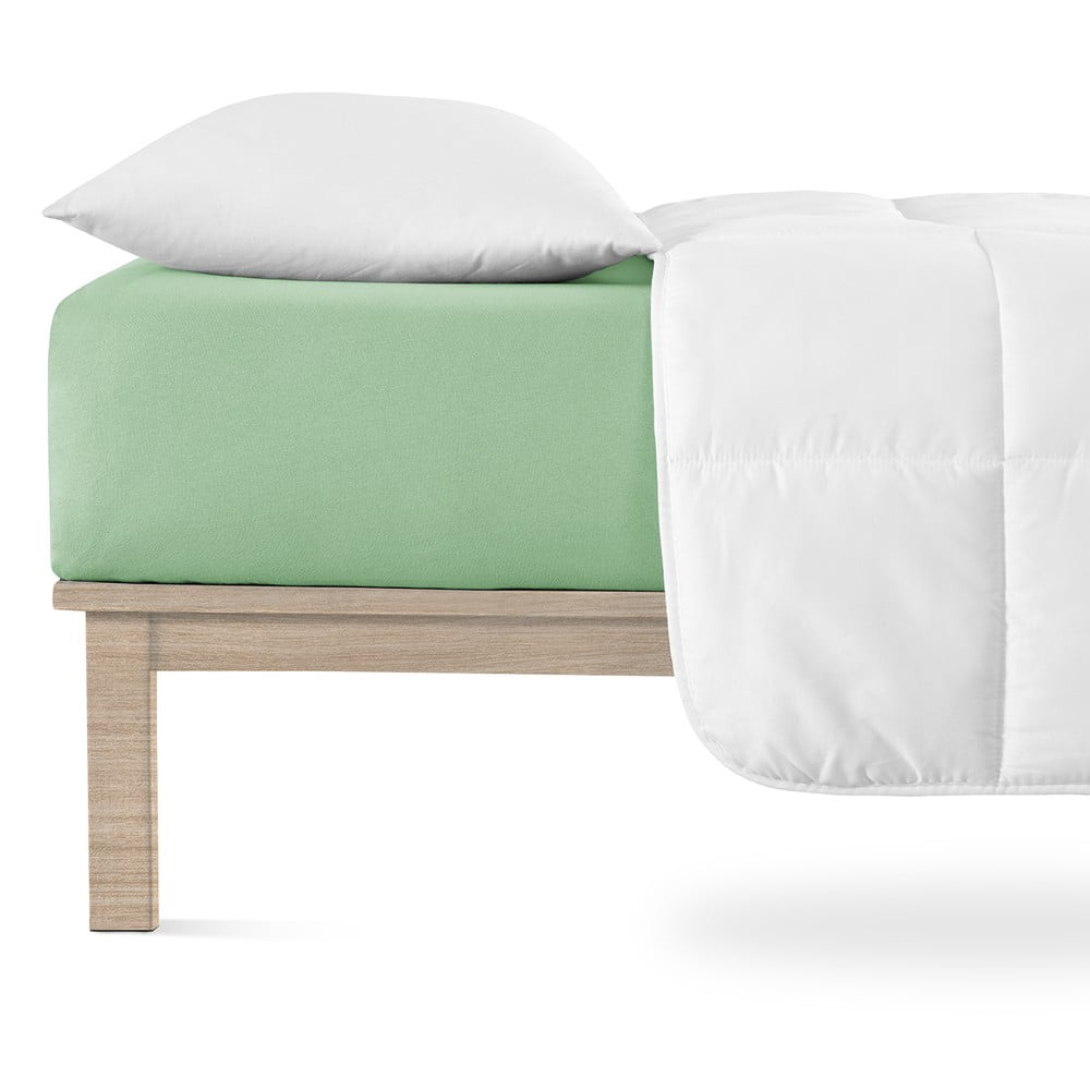 Zelena plahta s gumom od jerseya 180x200 cm Boxspring – Andrea Simone