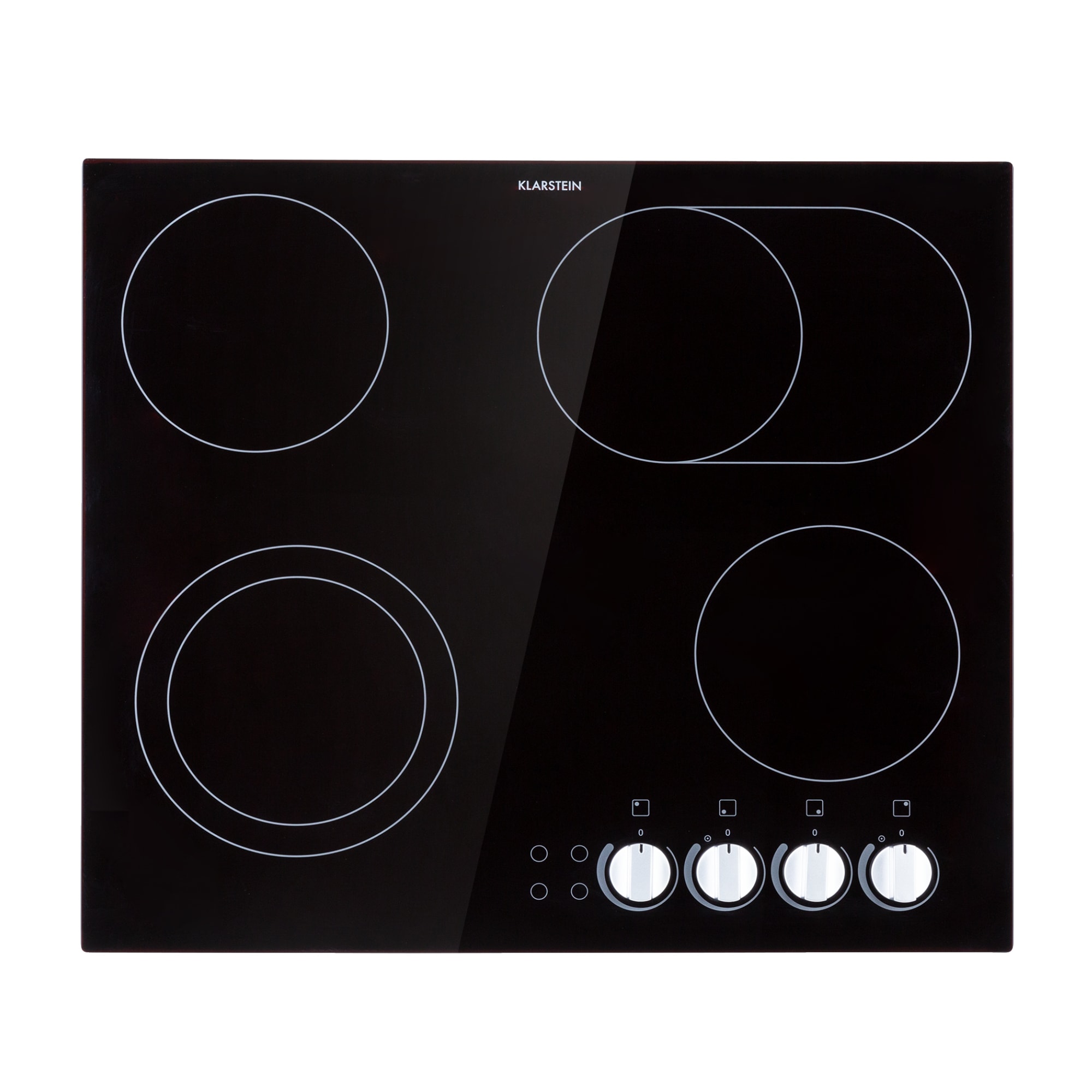 Klarstein EasyCook, staklokeramička ploča za kuhanje, 6100 W, okretni regulator, crna