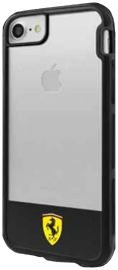 Maska Ferrari - Hard Case Apple iPhone 7 - Transparent ( FEHCP7BISBK)