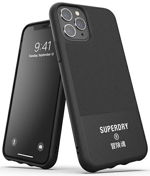 Maska SuperDry Moulded Canvas iPhone 11 Pro Ma x Case Black (41550)