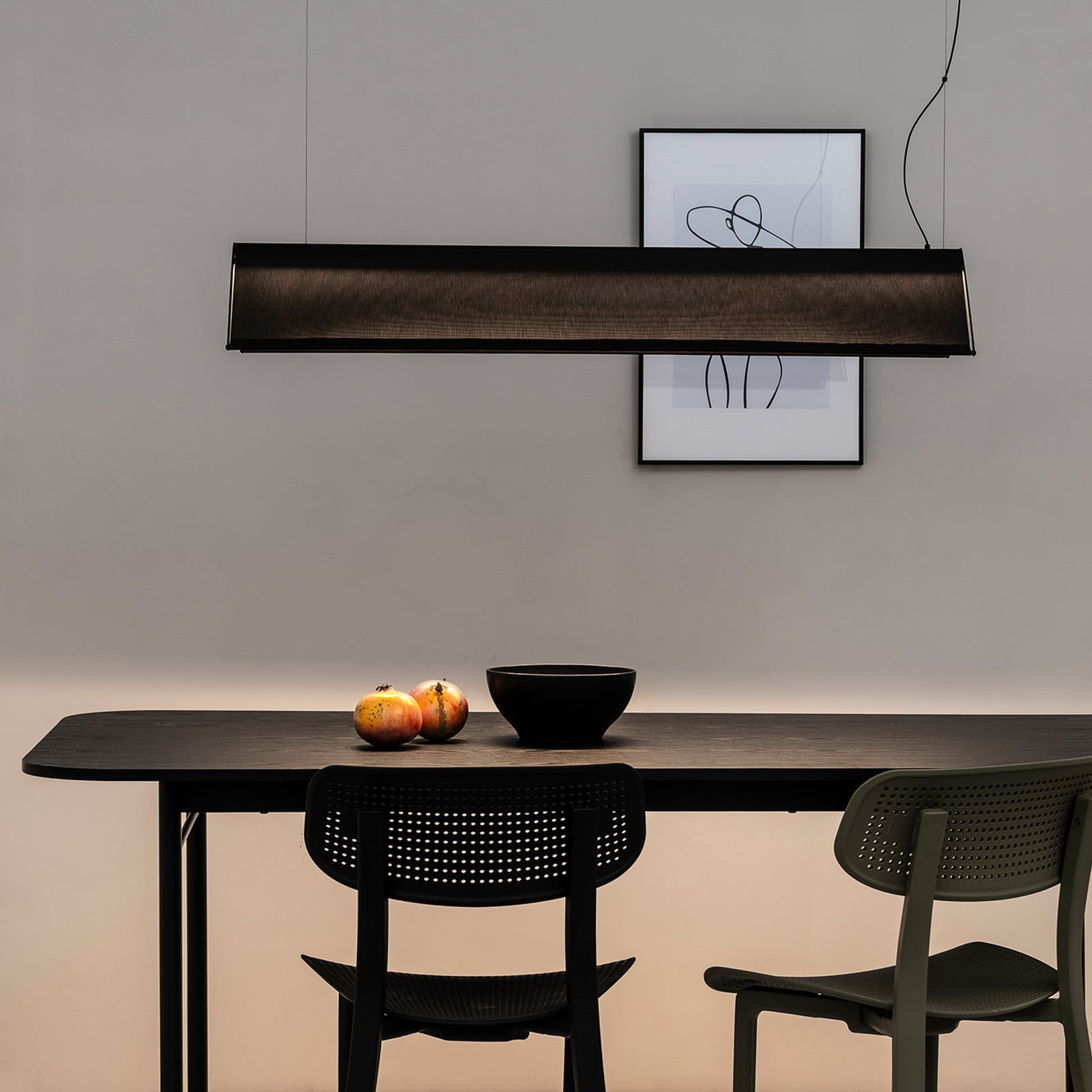Ludovico Surface LED viseća svjetiljka, 115 cm, crna