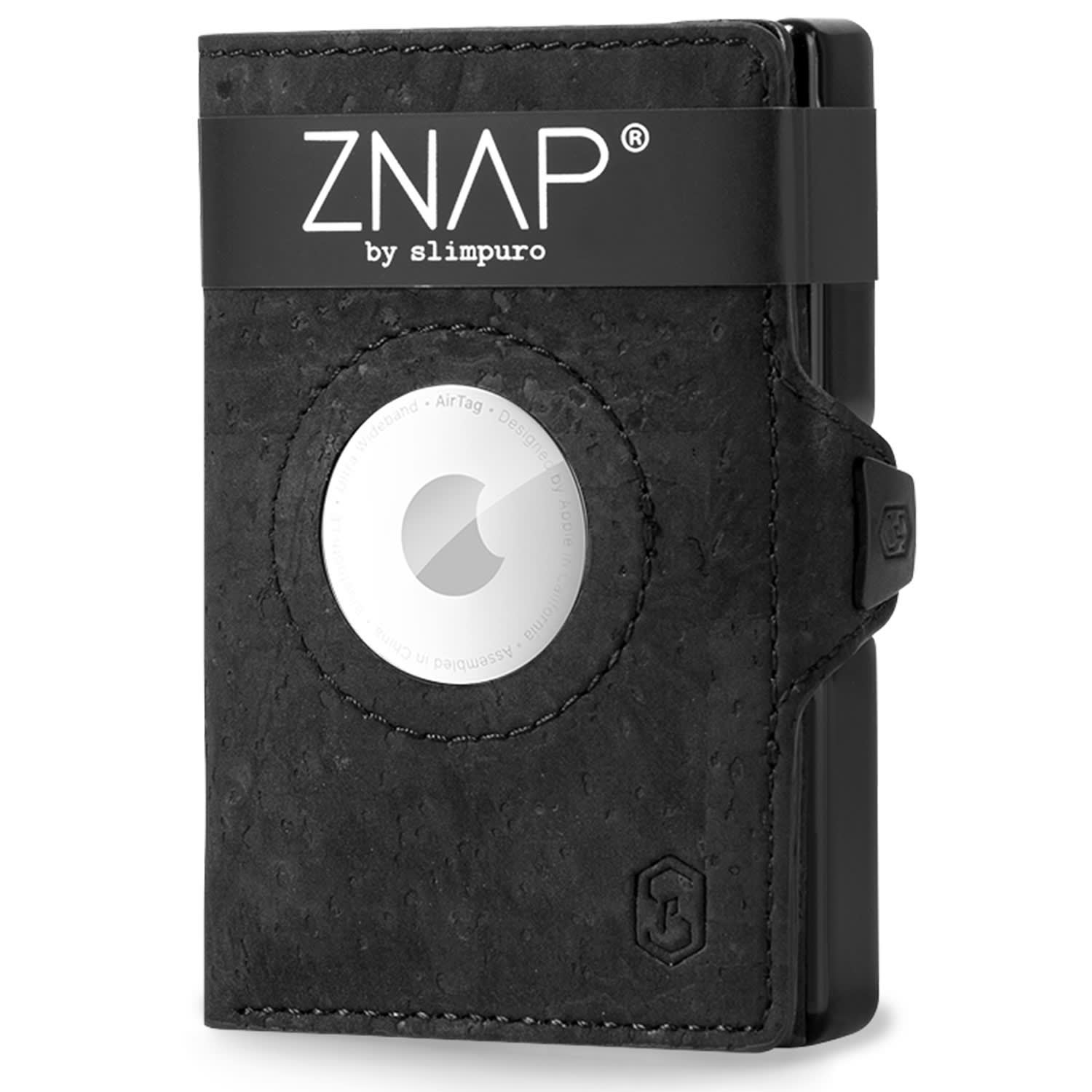 Slimpuro ZNAP Airtag novčanik, 12 kartica, pretinac za novčiće, 9 x 1,8 x 6 cm (Š x V x D), RFID zaštita
