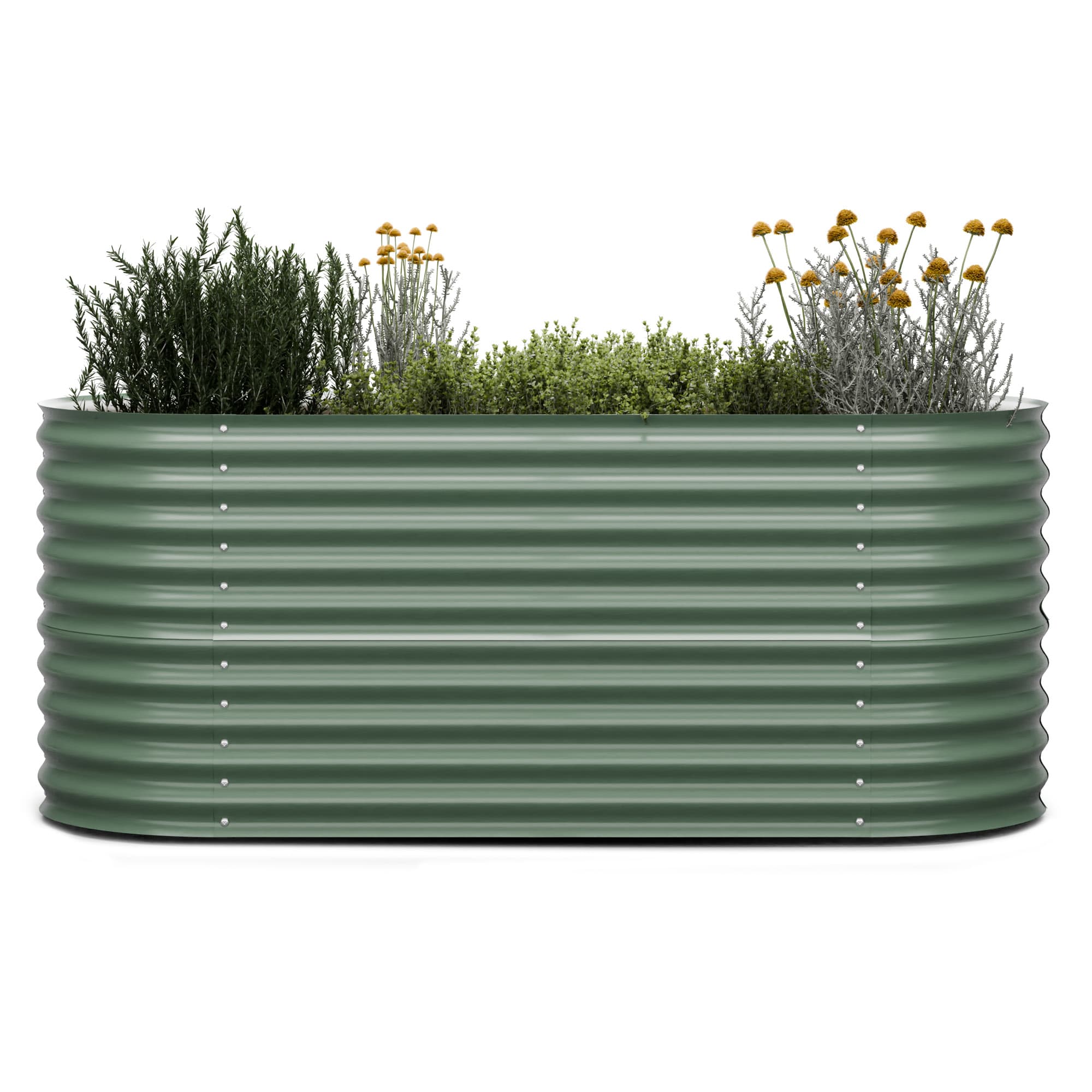 Blumfeldt High Grow, podignuti krevet, 200 x 80 x 100 cm, izrađen od valovitog čeličnog lima, jednostavan za sastavljanje, otporan na hrđu i mraz