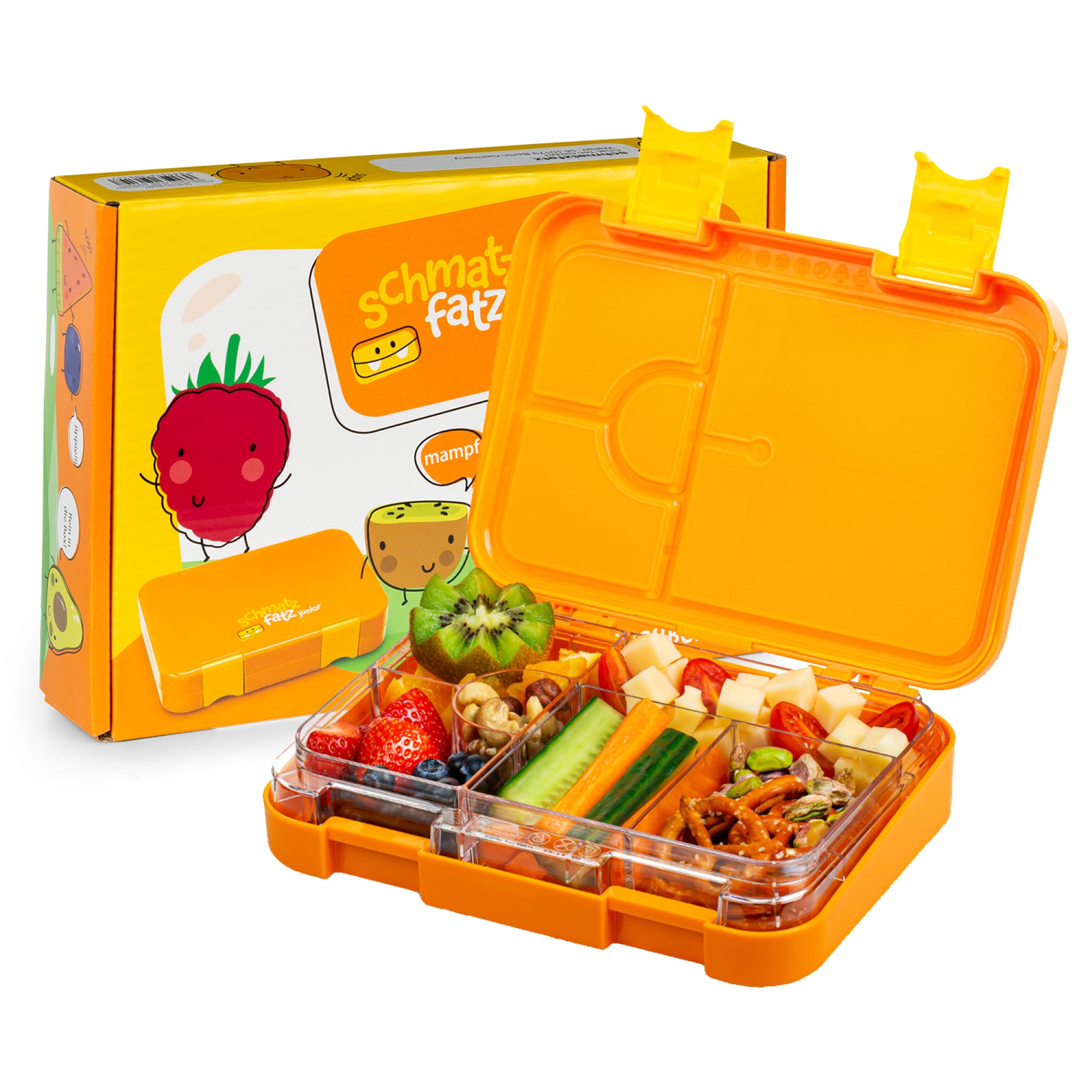 Klarstein schmatzfatz junior, kutija za ručak, 6 pretinaca, 21,3 x 15 x 4,5 cm (Š x V x D)