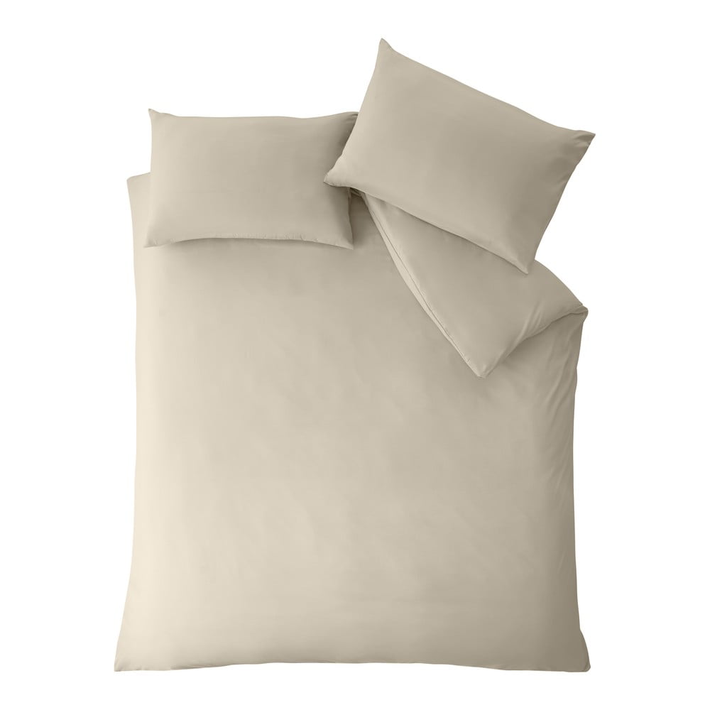 Bež posteljina za bračni krevet/za produženi krevet 260x220 cm So Soft Non-Iron – Catherine Lansfield