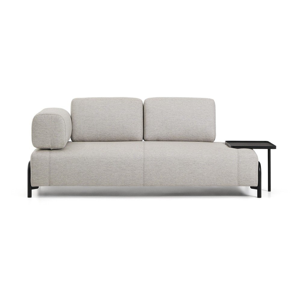 Sivo-bež sofa 220 cm Compo – Kave Home