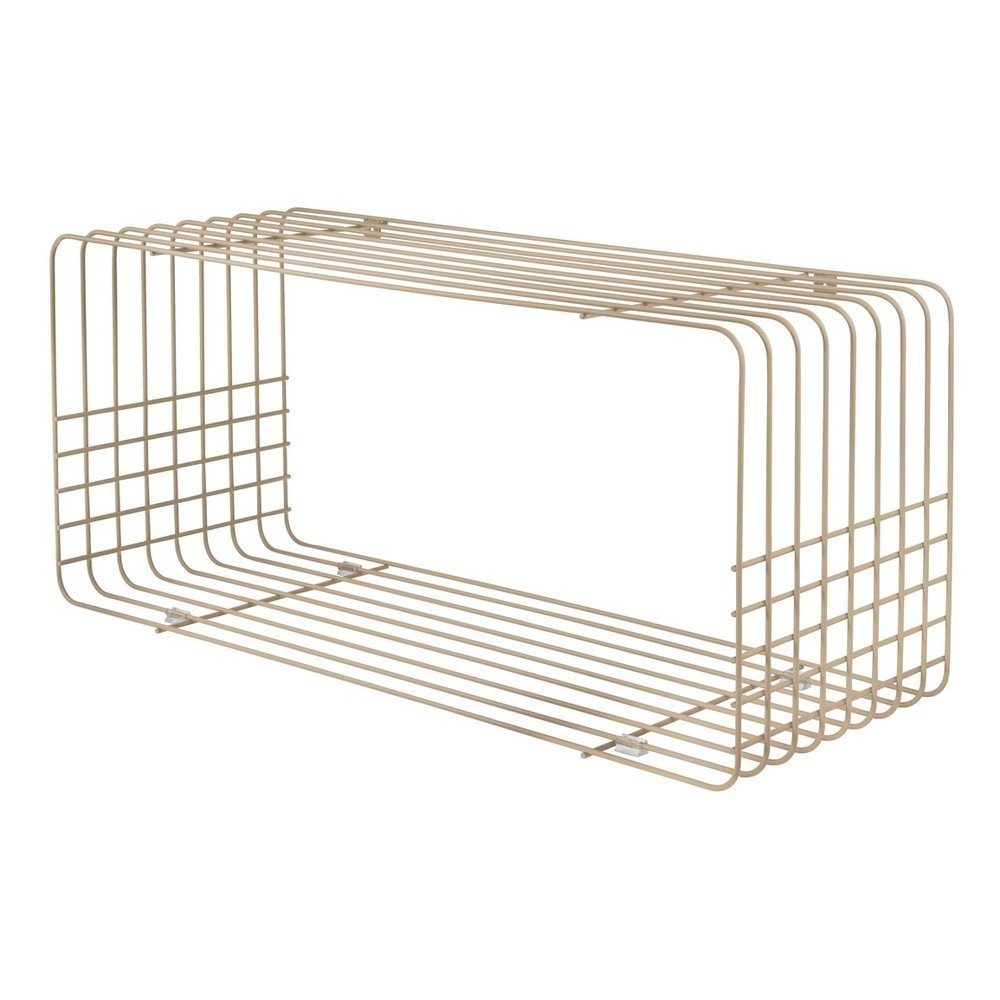 Bež metalna polica s više razina 70 cm Wire – Mette Ditmer Denmark